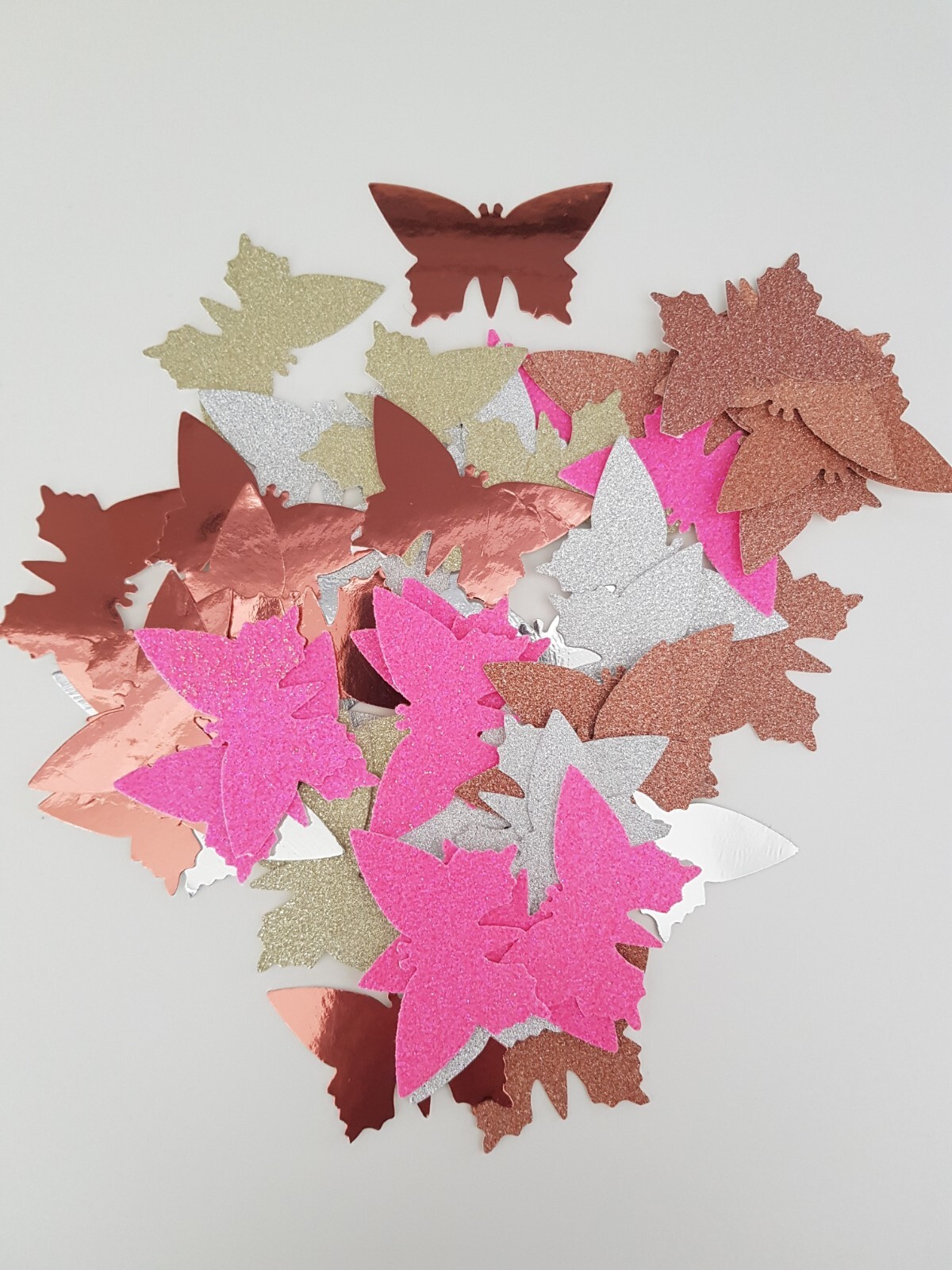 Mixture Of 50 Coloured Card Butterflies , Arts And Crafts , Toppers