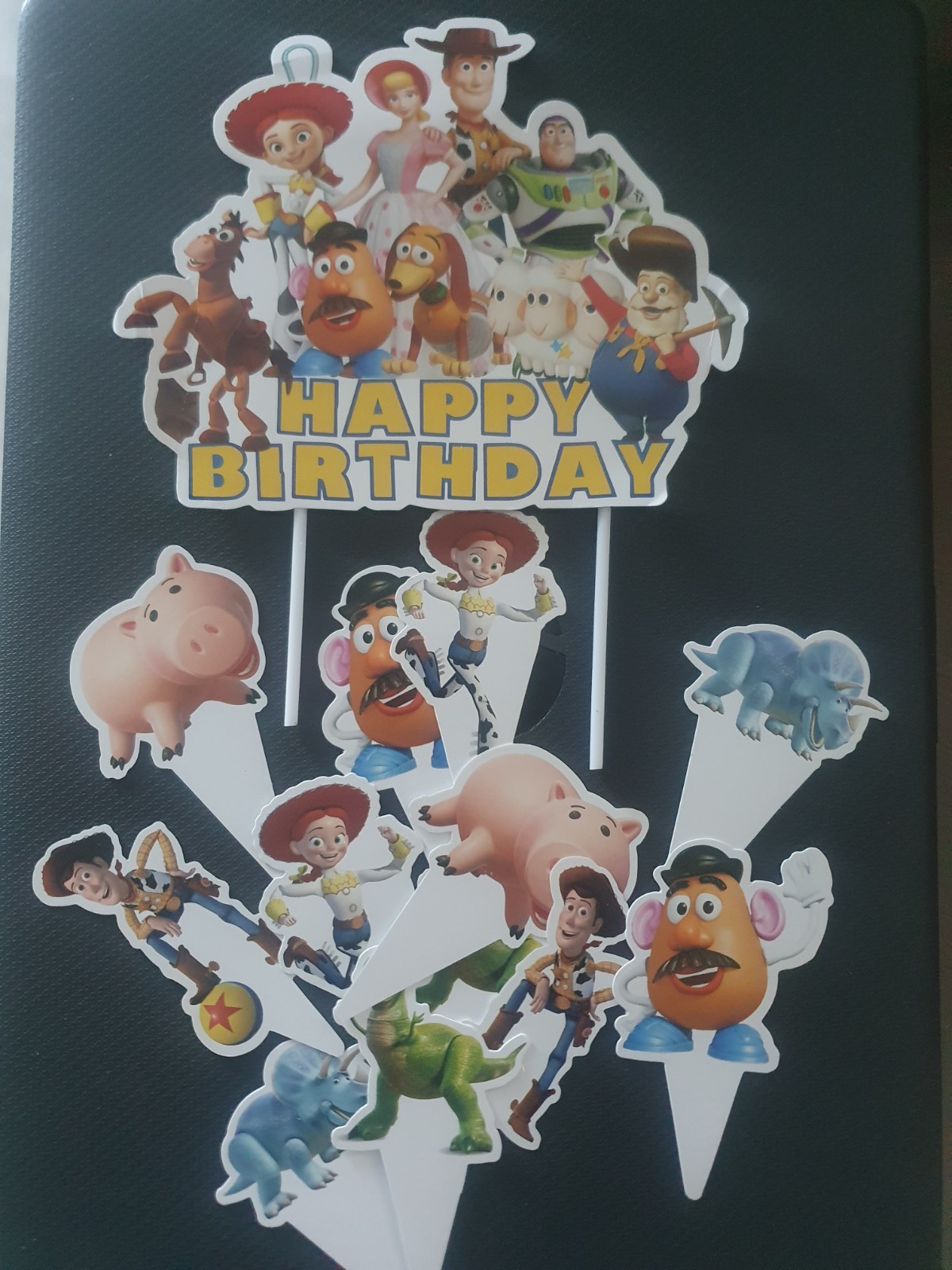 Toy Story Card Cake Topper With 12 Cupcake Toppers Birthday